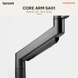 Giá đỡ màn hình HyperWork Core SA01 1 màn 22-32 inch 2-10 kg Trợ lực piston Quick Release VESA HyperLift Đen 7