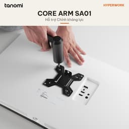 Giá đỡ màn hình HyperWork Core SA01 1 màn 22-32 inch 2-10 kg Trợ lực piston Quick Release VESA HyperLift Đen 5