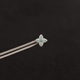 B30 Bông tai khuyên tai ngôi sao xanh đính đá zircon cho nữ 1
