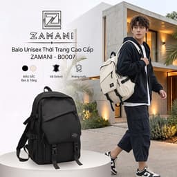 Balo Nam Nữ Thời Trang Hàn Quốc Chất Liệu Vải Chống Thấm Cao Cấp ZAMANI B0007 1