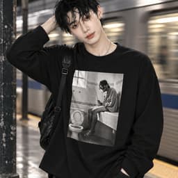 Áo thun dài tay Nam Nữ "PRIVATE MOMENT – Khoảnh khắc riêng tư" Áo Long Sleeve Oversize form rộng thoải mái 2