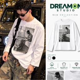 Áo thun dài tay Nam Nữ "PRIVATE MOMENT – Khoảnh khắc riêng tư" Áo Long Sleeve Oversize form rộng thoải mái 1