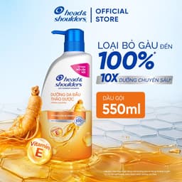 [LIVE] COMBO 2 Dầu Gội Head & Shoulders Sạch Gàu Dưỡng Da Đầu Thảo Dược - Chai 330ml/ 550ml/600ml/850ml 1