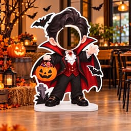 Standee Halloween Check In cho bé, Chất Liệu Fomex 5mm Trang Trí Không Gian Chụp Ảnh, Lớp Học, Quán Cafe (W003) 4