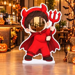 Standee Halloween Check In cho bé, Chất Liệu Fomex 5mm Trang Trí Không Gian Chụp Ảnh, Lớp Học, Quán Cafe (W003) 5