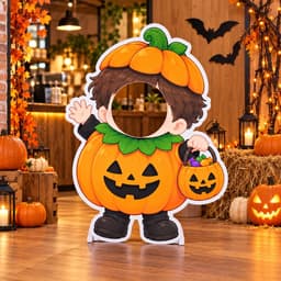 Standee Halloween Check In cho bé, Chất Liệu Fomex 5mm Trang Trí Không Gian Chụp Ảnh, Lớp Học, Quán Cafe (W003) 6