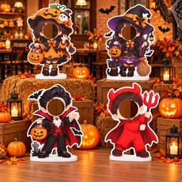 Standee Halloween Check In cho bé, Chất Liệu Fomex 5mm Trang Trí Không Gian Chụp Ảnh, Lớp Học, Quán Cafe (W003) 1