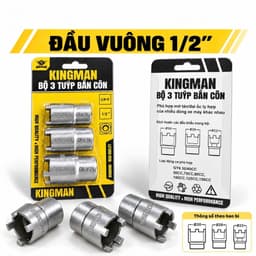 Bộ 3 tuýp mở tán côn KINGMAN 16mm 19mm 21mm thép CR-V, nhiệt luyện cao cấp K249 2