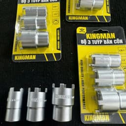 Bộ 3 tuýp mở tán côn KINGMAN 16mm 19mm 21mm thép CR-V, nhiệt luyện cao cấp K249 6