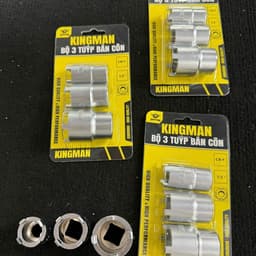 Bộ 3 tuýp mở tán côn KINGMAN 16mm 19mm 21mm thép CR-V, nhiệt luyện cao cấp K249 5