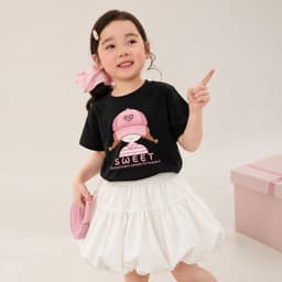 Chân váy bé gái iLUKiD váy nhún tầng dáng bồng có trong bảo hộ cạp chun co giãn thoải mái cho bé 1-12 tuổi VB01 6