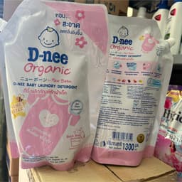 [CHUẨN THÁI] nước giặt EM BÉ D-nee Organic màu TÍM/HỒNG 1300ml THÁI LAN 5