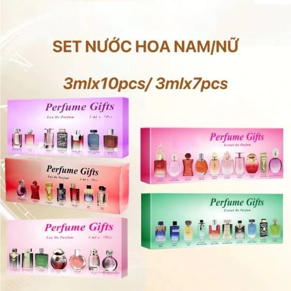 Bộ test nước hoa Unisex nhiều mùi hương - NGỌT NGÀO, QUYẾN RŨ - LỊCH LÃM, SANG TRỌNG