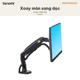 Giá đỡ màn hình North Bayou F80 1 màn 17-30 inch 9 kg Rãnh đi dây VESA 75x75 100x100 mm Xám arm màn hình 5