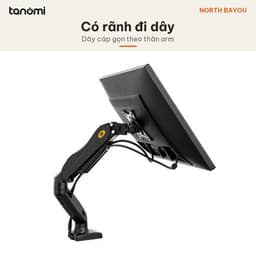 Giá đỡ màn hình North Bayou F80 1 màn 17-30 inch 9 kg Rãnh đi dây VESA 75x75 100x100 mm Xám arm màn hình 3