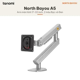 Giá đỡ màn hình North Bayou A5 1 màn 17-32 inch 2-9 kg Lò xo xoắn Pad VESA rời Kẹp bàn arm màn hình 2