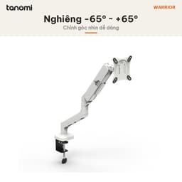 Giá đỡ màn hình Warrior WA-MH0802 1 màn 13-32 inch 2-9 kg VESA 75x75 100x100 mm Trắng arm màn hình 3