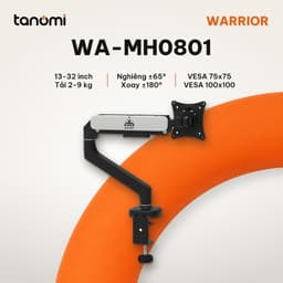 Giá đỡ màn hình Warrior WA-MH0801 1 màn 13-32 inch 2-9 kg VESA 75x75 100x100 mm arm màn hình 1