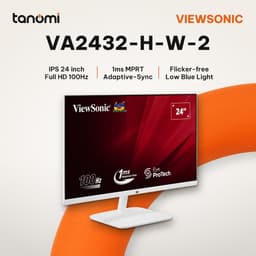 Màn hình văn phòng ViewSonic VA2432-H-W-2 24 inch IPS Full HD 100Hz Adaptive-Sync Trắng học tập 1