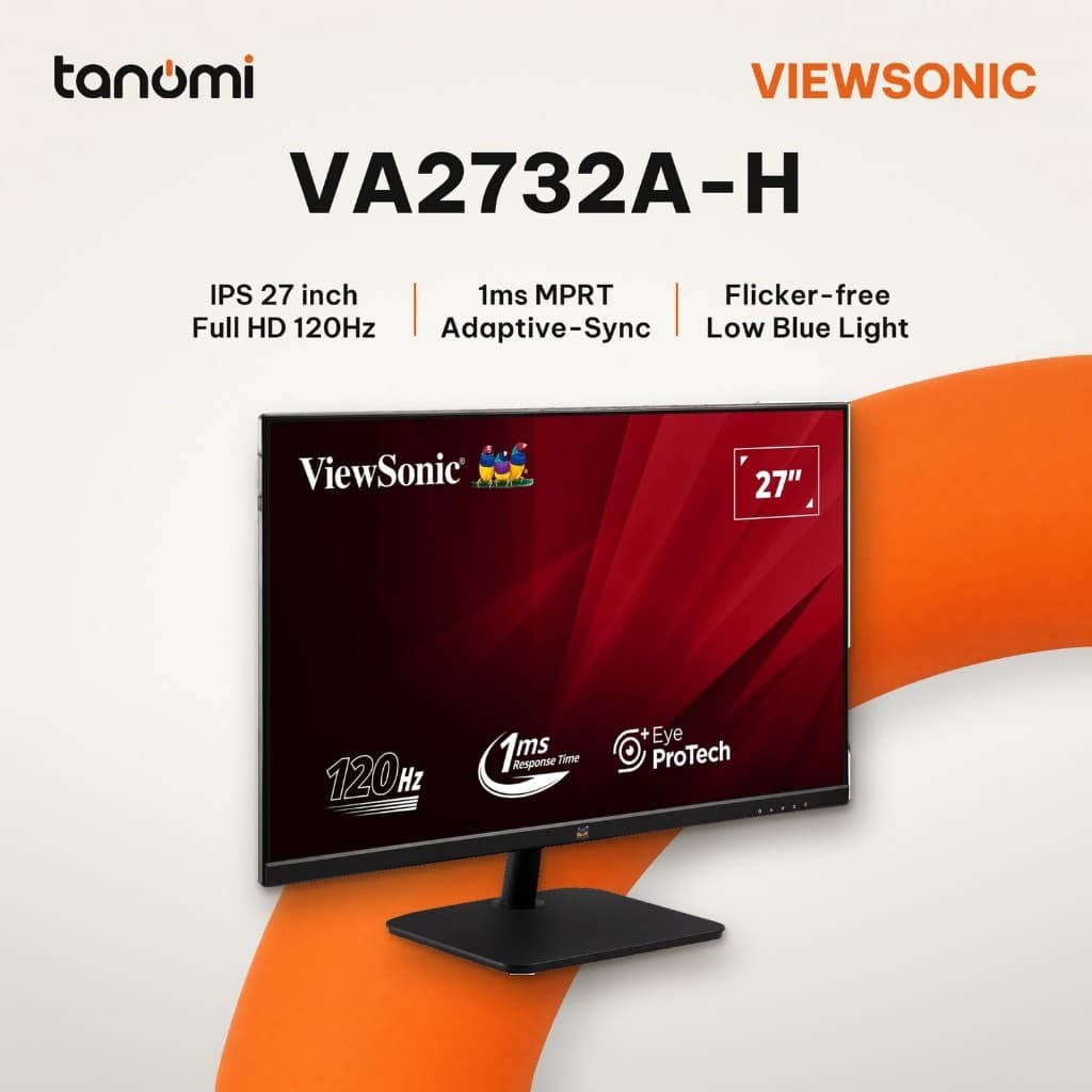Màn hình văn phòng ViewSonic VA2732A-H 27 inch IPS Full HD 120Hz Adaptive-Sync học tập bảo vệ mắt