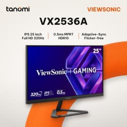 Màn hình gaming ViewSonic VX2536A 25 inch IPS Full HD 320Hz 0.5ms MPRT HDR10 chơi game FPS G-Sync compatible 1