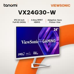 Màn hình gaming ViewSonic VX24G30-W 24 inch IPS Full HD 240Hz 0.8ms MPRT HDR10 Trắng chơi game FPS 1