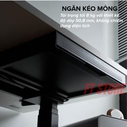 Ngăn Kéo Gắn Bàn HyperWork Steel Drawer DR01 - Tải trọng tới 8 kg, Độ dày 50,8 mm, Chất liệu thép 3