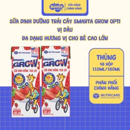 [Combo 6 Lốc] Sữa Trái Cây SMARTA GROW OPTI Nutricare Giúp Bé Tăng Chiều Cao Bổ Sung Năng Lượng Bé Từ 1 Tuổi Cam Dâu Nho 5