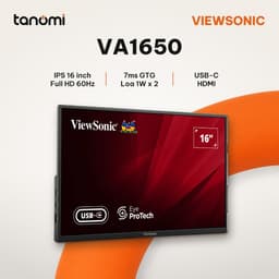 Màn hình di động ViewSonic VA1650 16 inch IPS Full HD 60Hz USB-C màn hình phụ laptop văn phòng đi công tác 1