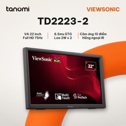 Màn hình cảm ứng ViewSonic TD2223-2 22 inch VA Full HD 75Hz cảm ứng hồng ngoại bán hàng kiosk học tập 1