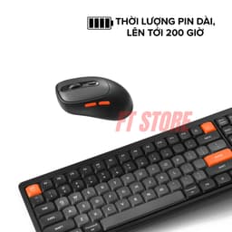 Chuột Không Dây Đa Thiết Bị HyperWork MS01M Silentium Mini - Bluetooth 5.1 & Wireless 2.4GHz, Chống Ồn, Pin 200 G 2