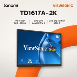 Màn hình di động cảm ứng ViewSonic TD1617A-2K 16 inch IPS QHD+ 165Hz Cảm ứng 10 điểm USB-C màn hình phụ laptop 1
