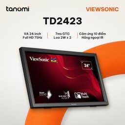Màn hình cảm ứng ViewSonic TD2423 24 inch VA Full HD 75Hz cảm ứng hồng ngoại bán hàng kiosk học tập 1