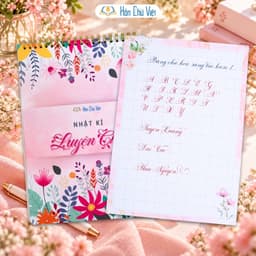 Sổ Nhật Ký Luyện Chữ Đẹp A4 Hồn Chữ Việt 120gsm, Ô Li 2.5mm 3mm 4mm, 100 Trang, Không Lem Mực 6