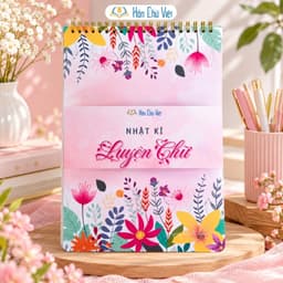 Sổ Nhật Ký Luyện Chữ Đẹp A4 Hồn Chữ Việt 120gsm, Ô Li 2.5mm 3mm 4mm, 100 Trang, Không Lem Mực 7
