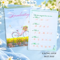 Sổ Nhật Ký Luyện Chữ Đẹp A4 Hồn Chữ Việt 120gsm, Ô Li 2.5mm 3mm 4mm, 100 Trang, Không Lem Mực 2