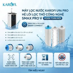 Máy Lọc Nước Để Gầm KAROFI KAQ-U96 PRO, 10 Lõi Cao Cấp, Vòi Led Điện Tử, Kết Nối Wifi, BH Tại Nhà 3 Năm 4