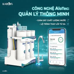 Máy Lọc Nước Để Gầm KAROFI KAQ-U96 PRO, 10 Lõi Cao Cấp, Vòi Led Điện Tử, Kết Nối Wifi, BH Tại Nhà 3 Năm 7