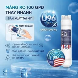 Máy Lọc Nước Để Gầm KAROFI KAQ-U96 PRO, 10 Lõi Cao Cấp, Vòi Led Điện Tử, Kết Nối Wifi, BH Tại Nhà 3 Năm 5