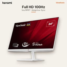 Màn hình văn phòng ViewSonic VA2432-H-W-2 24 inch IPS Full HD 100Hz Adaptive-Sync Trắng học tập 3