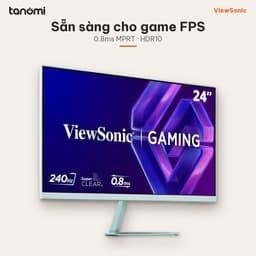 Màn hình gaming ViewSonic VX24G30-BL 24 inch IPS Full HD 240Hz 0.8ms MPRT HDR10 Xanh mint chơi game FPS 6