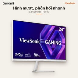 Màn hình gaming ViewSonic VX24G30-W 24 inch IPS Full HD 240Hz 0.8ms MPRT HDR10 Trắng chơi game FPS 6