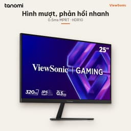 Màn hình gaming ViewSonic VX2536A 25 inch IPS Full HD 320Hz 0.5ms MPRT HDR10 chơi game FPS G-Sync compatible 6