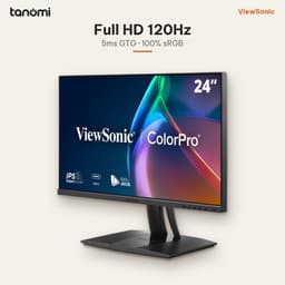 Màn hình đồ hoạ ViewSonic VP2456A 24 inch IPS Full HD 120Hz USB-C 90W thiết kế chỉnh ảnh 100 sRGB 3