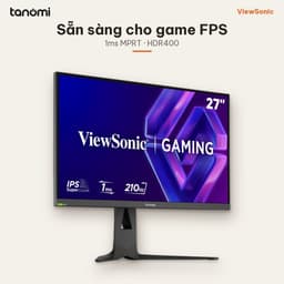 Màn hình gaming ViewSonic XG2735-2K 27 inch IPS 210Hz 1ms MPRT chơi game FPS G-Sync compatible HDR400 6