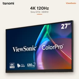 Màn hình đồ hoạ ViewSonic VP2766-4K 27 inch IPS 120Hz USB-C 90W thiết kế chỉnh ảnh 100 sRGB HDR10 3