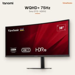 Màn hình cong ViewSonic VG3820C 38 inch IPS WQHD+ 75Hz USB-C 96W ultrawide 21:9 làm việc đa nhiệm 3