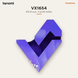 Màn hình gaming di động ViewSonic VX1654 16 inch IPS Full HD 144Hz USB-C chơi game FPS FreeSync 2