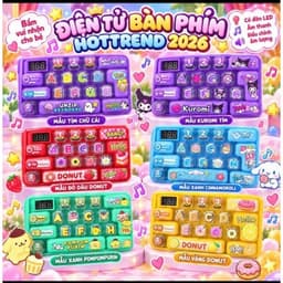 [Nhiều Mẫu-Loại 1] Đồ Chơi Bàn Phím Keyboard POP IT Cho Bé, Có Đèn Phát Sáng, Giải Trí Vui Nhộn 1