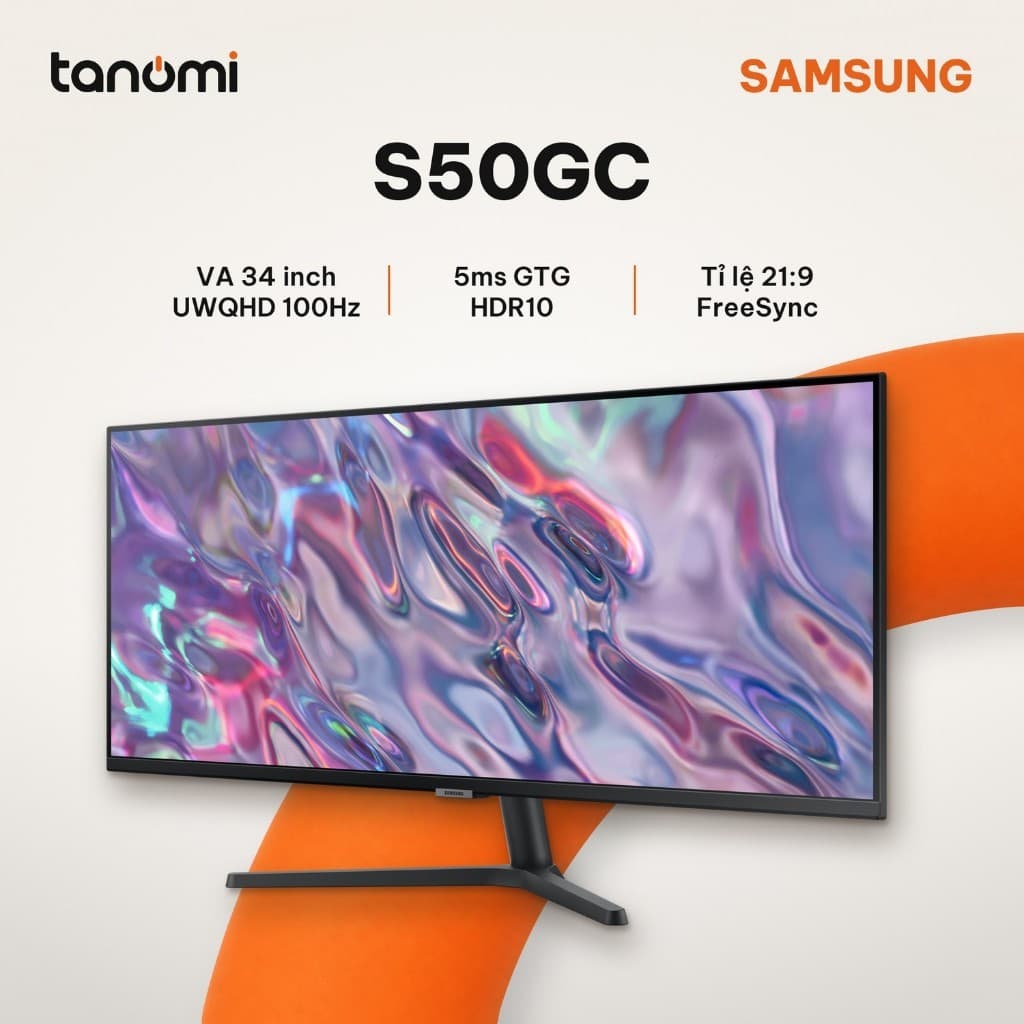 Màn hình văn phòng Samsung ViewFinity S5 S50GC LS34C500GAEXXV 34 inch VA UWQHD 100Hz Ultrawide 21:9 HDR10
